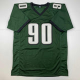 Autographed/Signed Jordan Davis Philadelphia Green Football Jersey JSA COA