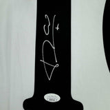 Camiseta de fútbol blanca del Real Madrid autografiada/firmada por Luis Figo Beckett BAS COA
