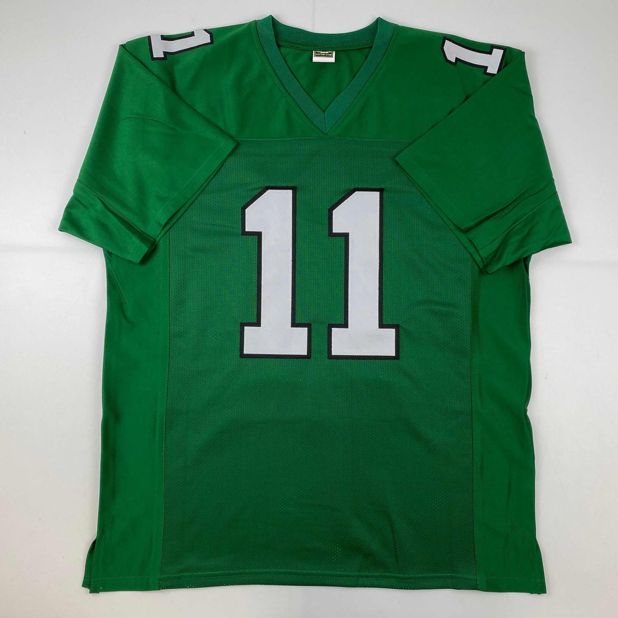 Autographed/Signed AJ A.J. Brown Philadelphia Kelly Green Football Jersey JSA COA
