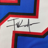 Camiseta de fútbol azul búfalo autografiada/firmada de Frank Gore JSA COA