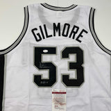 Camiseta de baloncesto blanca de San Antonio, HOF 11, autografiada y firmada por Artis Gilmore, JSA COA