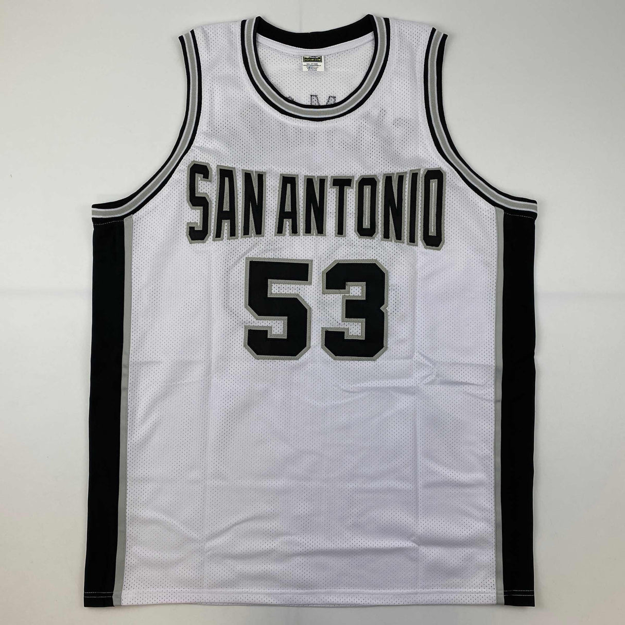Camiseta de baloncesto blanca de San Antonio, HOF 11, autografiada y firmada por Artis Gilmore, JSA COA