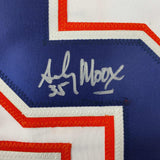 Camiseta de hockey blanca de Edmonton autografiada/firmada por Andy Moog (JSA COA)
