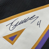 Camiseta de fútbol negra de Baltimore autografiada/firmada por Zay Flowers (JSA COA)