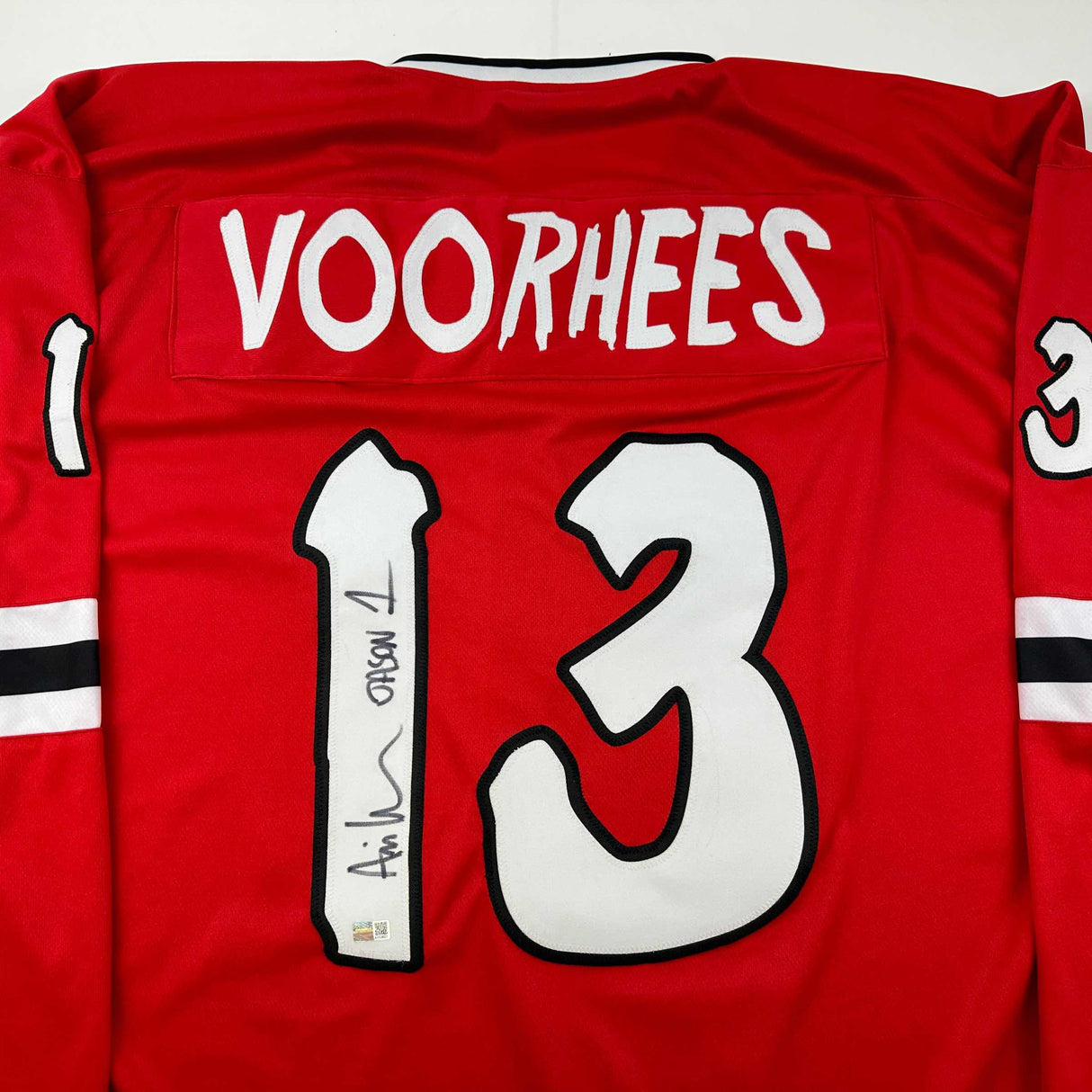 Camiseta autografiada/firmada de la película "Viernes 13" de Ari Lehman, Jason Voorhees, Steiner CX COA