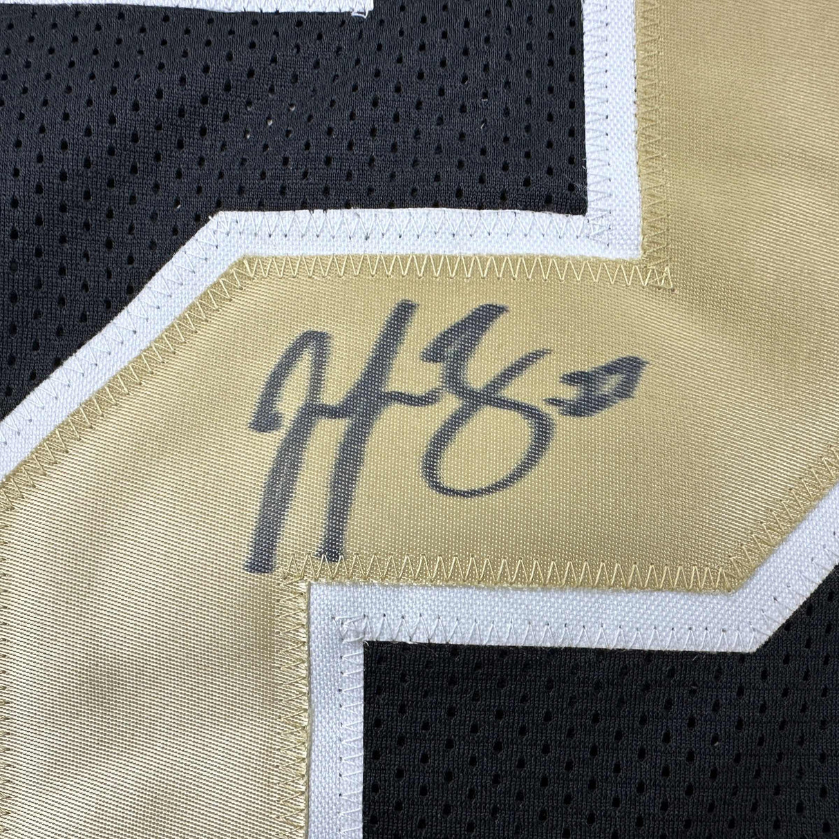 Autographed/Signed Malcolm Jenkins New Orleans Black Football Jersey Beckett BAS COA