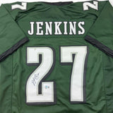 Camiseta de fútbol verde de Filadelfia autografiada/firmada por Malcolm Jenkins Beckett BAS COA