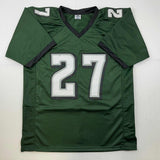 Camiseta de fútbol verde de Filadelfia autografiada/firmada por Malcolm Jenkins Beckett BAS COA
