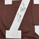 Camiseta de fútbol americano autografiada/firmada de Joe Thomas Cleveland Brown JSA COA