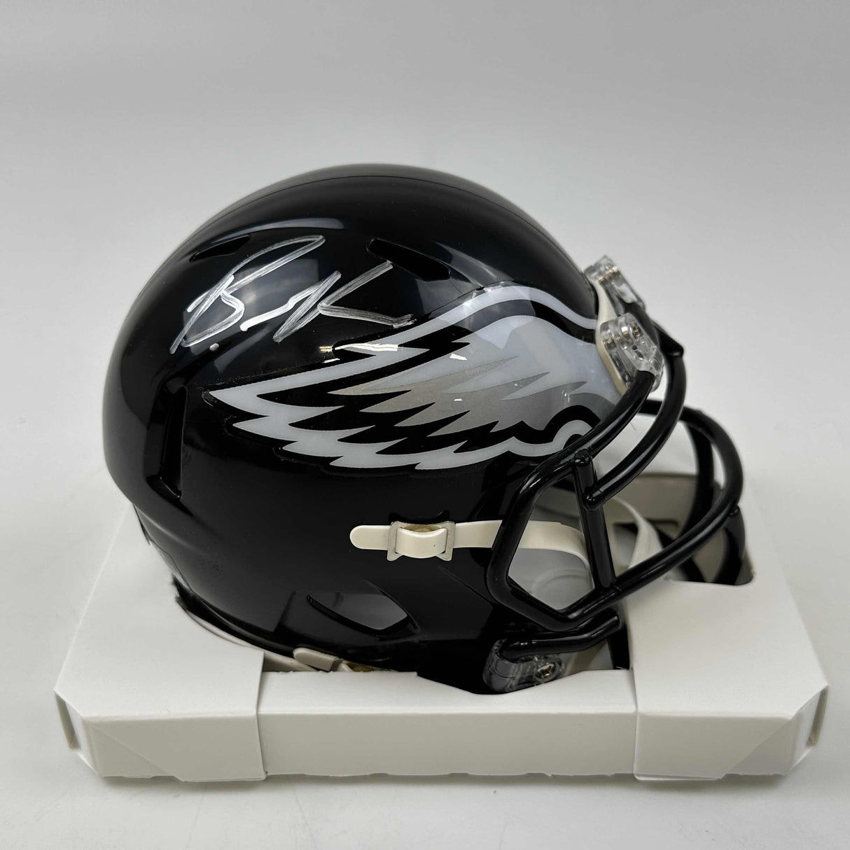 Casco de fútbol americano alternativo Eclipse de los Philadelphia Eagles, autografiado y firmado por Brandon Graham, Beckett BAS COA