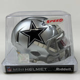 Casco de fútbol americano en miniatura de los Dallas Cowboys autografiado/firmado por Jay Novacek (JSA COA)