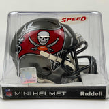 Casco de fútbol americano en miniatura Beckett BAS COA de los Tampa Bay Buccaneers autografiado/firmado por Simeon Rice