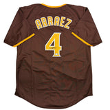 Camiseta de béisbol autografiada/firmada de Luis Arraez San Diego Brown Beckett BAS COA