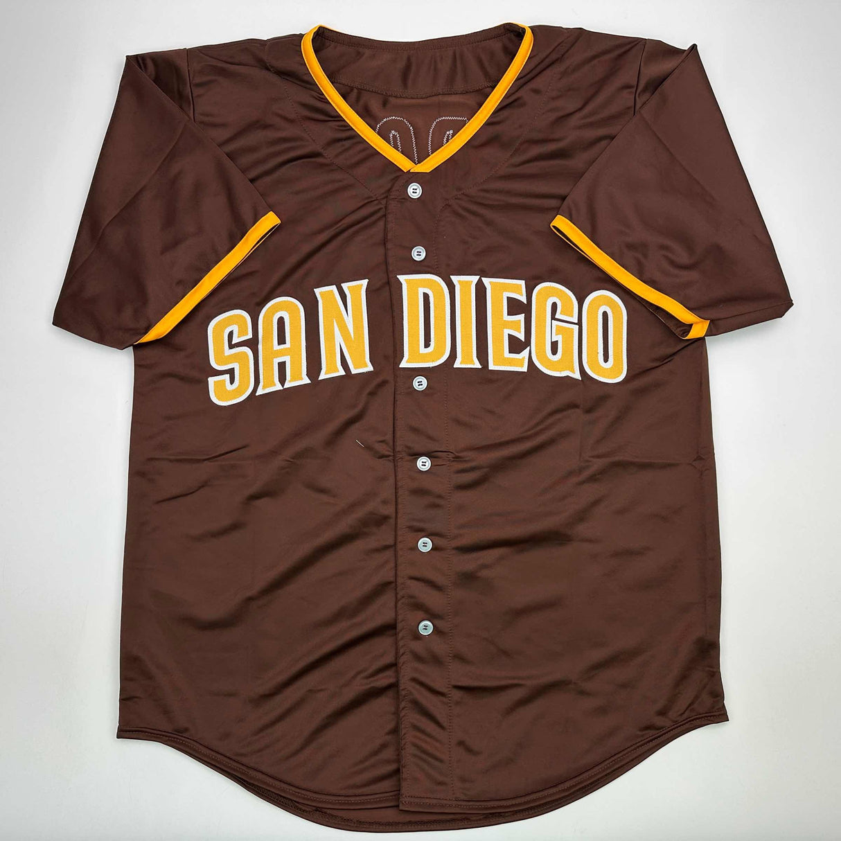 Camiseta de béisbol autografiada/firmada de Luis Arraez San Diego Brown Beckett BAS COA