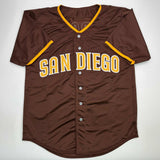 Camiseta de béisbol autografiada/firmada de Luis Arraez San Diego Brown Beckett BAS COA