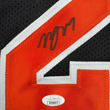 Camiseta de baloncesto negra de Nueva York autografiada/firmada por Miles Deuce McBride (JSA COA)