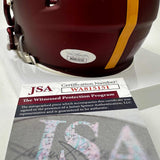 Casco de fútbol americano en miniatura Washington Commanders del campeón SB XVII de Joe Theismann, autografiado y firmado por JSA COA