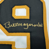 Camiseta de béisbol blanca de Pittsburgh autografiada/firmada por Bill Mazeroski (JSA COA)