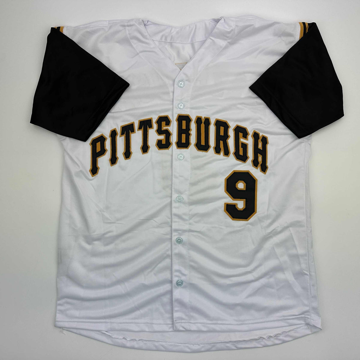 Camiseta de béisbol blanca de Pittsburgh autografiada/firmada por Bill Mazeroski (JSA COA)