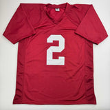 Autographed/Signed Ryan Williams Alabama Red College Football Jersey JSA COA