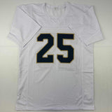 Autographed/Signed Raghib Ismail Rocket Notre Dame White College Football Jersey JSA COA