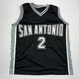 Camiseta de baloncesto negra de San Antonio autografiada y firmada por Dylan Harper (JSA COA)