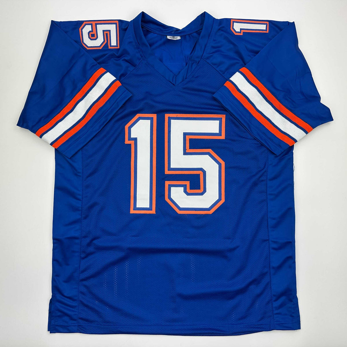 Camiseta de fútbol americano universitario azul de Florida autografiada/firmada por Anthony Richardson JSA COA