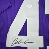 Autographed/Signed Andrew Van Ginkel Minnesota Purple Football Jersey JSA COA