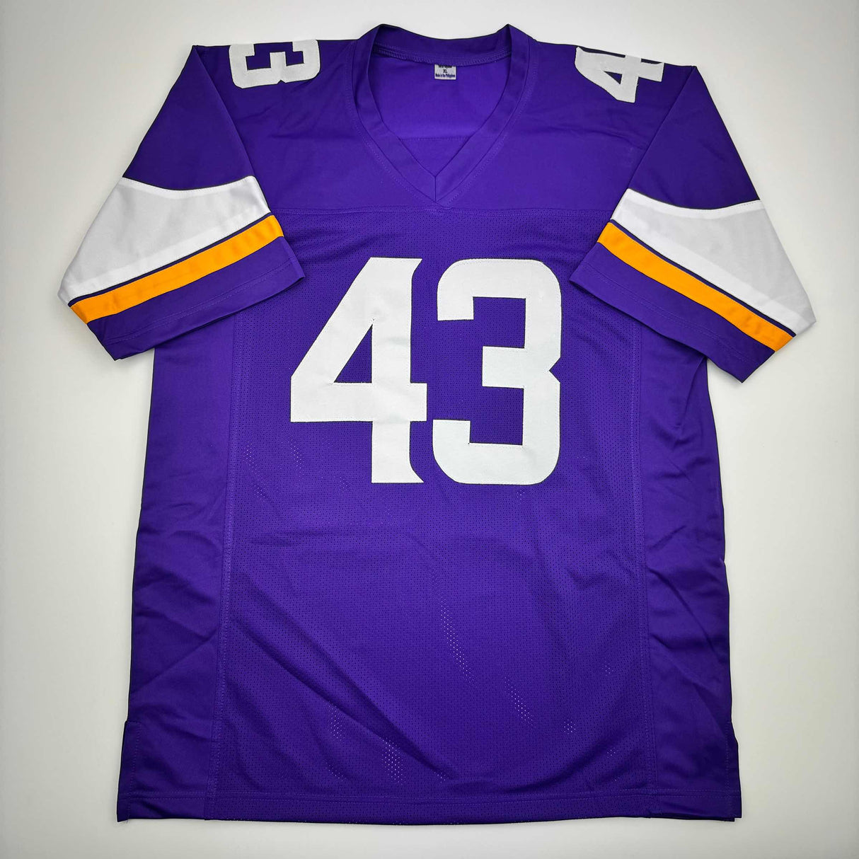 Autographed/Signed Andrew Van Ginkel Minnesota Purple Football Jersey JSA COA