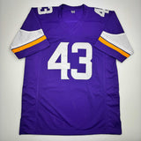 Autographed/Signed Andrew Van Ginkel Minnesota Purple Football Jersey JSA COA
