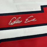 Camiseta de béisbol blanca de Cleveland autografiada/firmada por Edwin Encarnación JSA COA