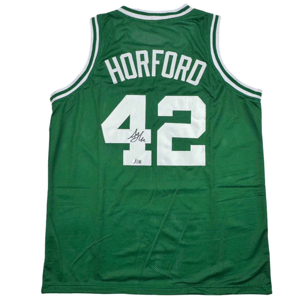Camiseta de baloncesto verde Boston de Al Horford autografiada y firmada por Beckett COA