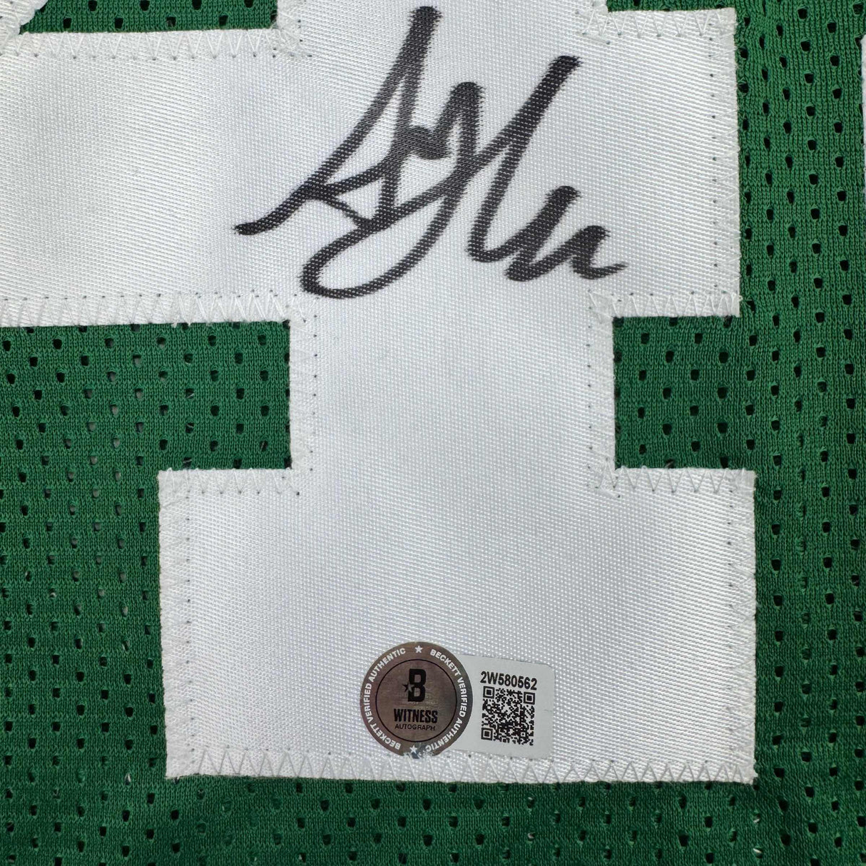 Camiseta de baloncesto verde Boston de Al Horford autografiada y firmada por Beckett COA
