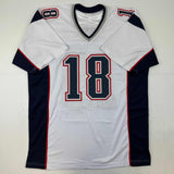 Autographed/Signed Matthew Slater New England White Football Jersey Beckett BAS COA