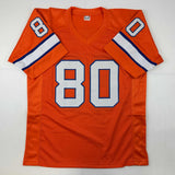 Autographed/Signed Rick Upchurch Denver Orange Football Jersey JSA COA