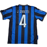 Camiseta de fútbol autografiada/firmada de Javier Zanetti del Inter de Milán Beckett BAS COA
