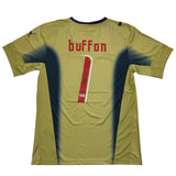 Autographed/Signed Gianluigi Buffon Italy Gold Soccer Futbol Jersey Beckett BAS COA