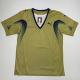 Autographed/Signed Gianluigi Buffon Italy Gold Soccer Futbol Jersey Beckett BAS COA