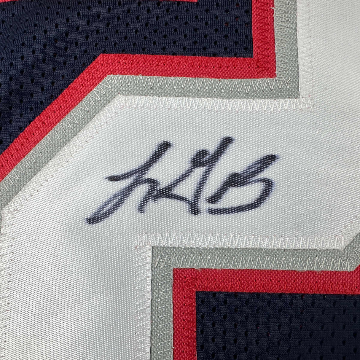 Camiseta de fútbol azul de Nueva Inglaterra autografiada/firmada por LeGarrette Blount (JSA COA)