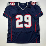 Camiseta de fútbol azul de Nueva Inglaterra autografiada/firmada por LeGarrette Blount (JSA COA)