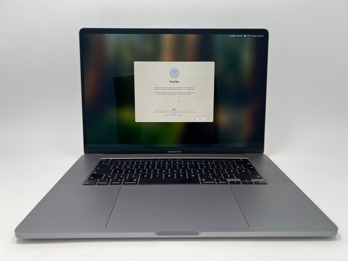 2019 Apple MacBook Pro 16-inch – i9 2.4GHz 32GB RAM 2TB SSD 5500M 8GB | French Keyboard