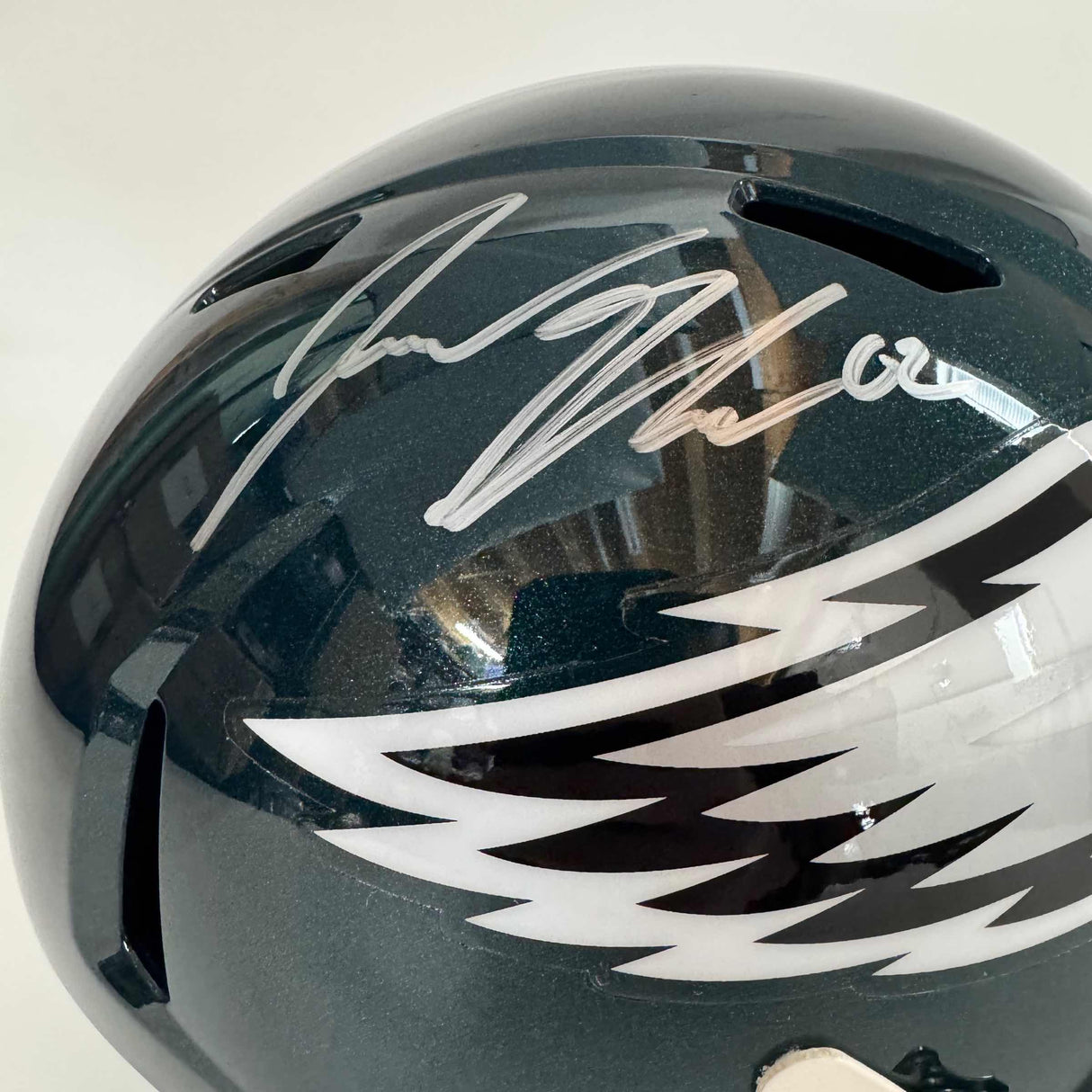 Casco de fútbol americano réplica autografiado/firmado por Jason Kelce, Philadelphia Eagles, tamaño completo, FS F/S, PSA COA