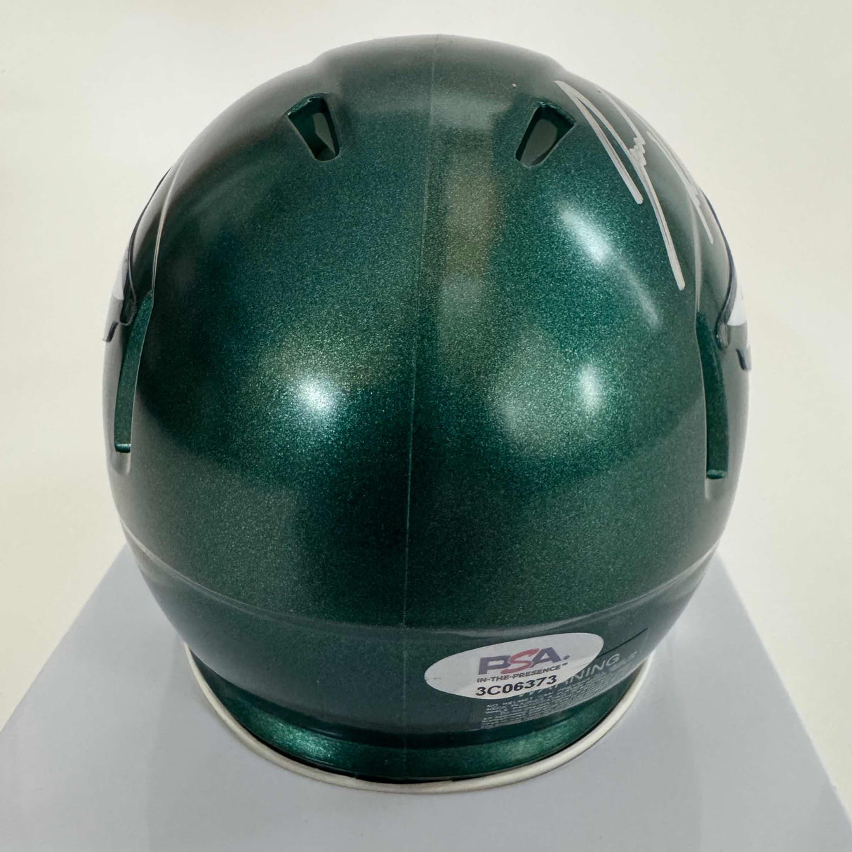 Casco de fútbol americano mini autografiado/firmado por Jason Kelce, Philadelphia Eagles, PSA COA