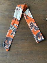 Multipurpose Fabric Tie in Scaredy Cats Print