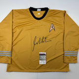 Camiseta/uniforme del Capitán Kirk de Star Trek autografiado/firmado por William Shatner JSA COA