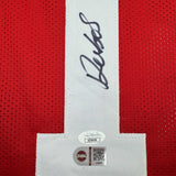 Camiseta de fútbol roja de San Francisco autografiada/firmada por Deebo Samuel (JSA COA)