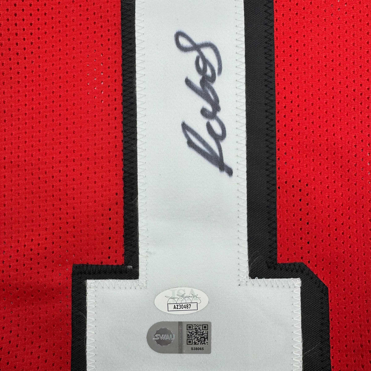 Camiseta de fútbol alternativa roja de San Francisco autografiada/firmada por Deebo Samuel JSA COA