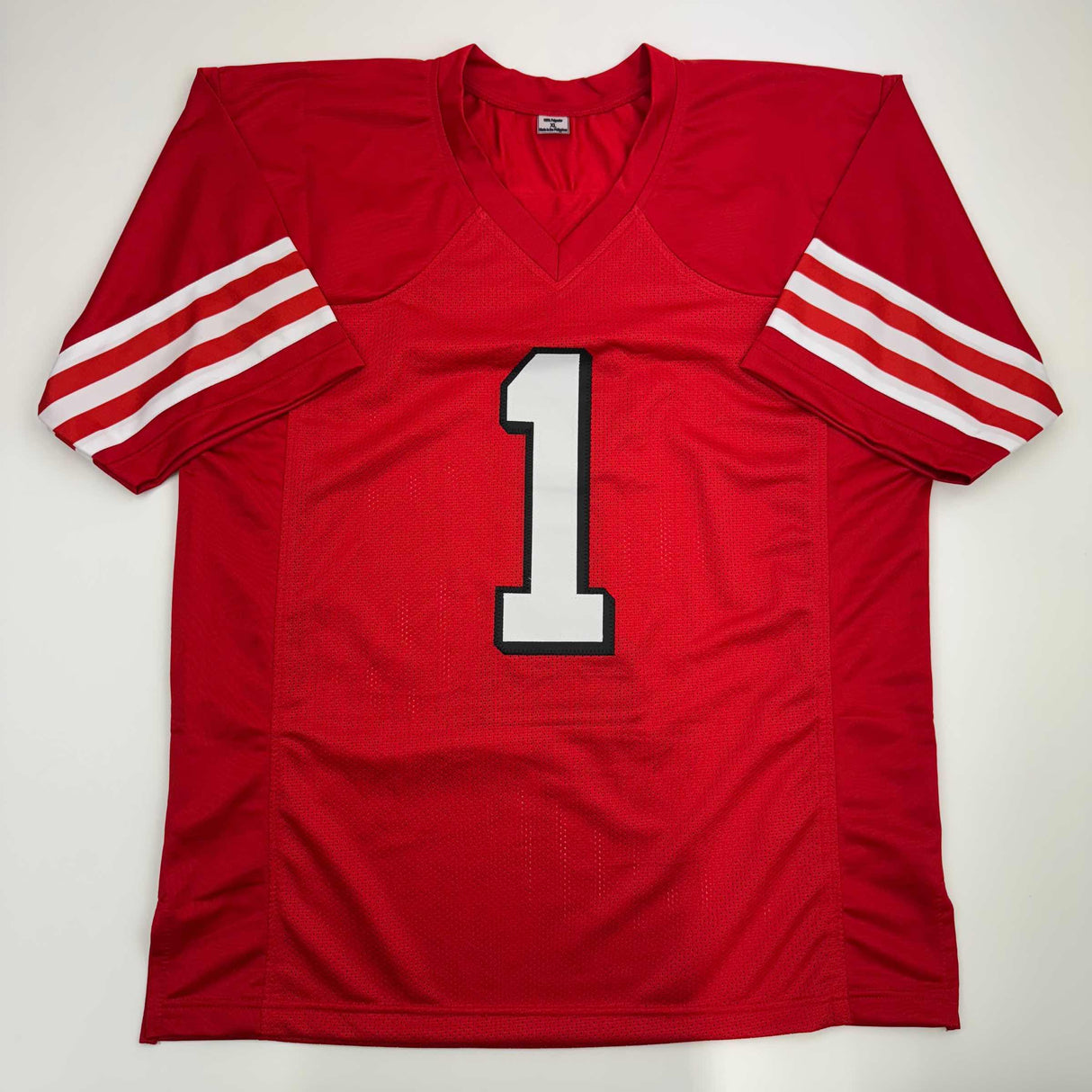 Camiseta de fútbol alternativa roja de San Francisco autografiada/firmada por Deebo Samuel JSA COA