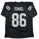 Autographed/Signed Raghib Ismail Rocket Oakland Black Football Jersey Beckett BAS COA