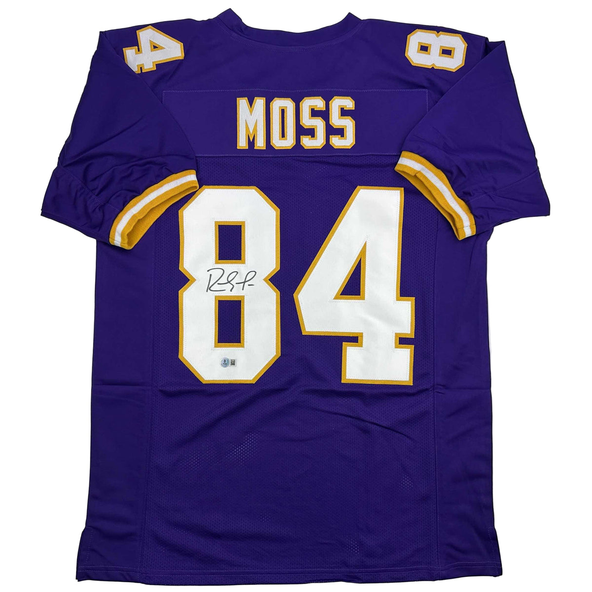 Camiseta de fútbol morado de Minnesota de Randy Moss autografiada y firmada por Beckett BAS COA